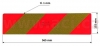 PV Reflexná tabuľa na nákl. automobily a ťahače 565x132x1 mm (pravá+ľavá) homologácia